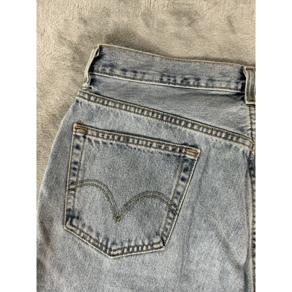 Levis 505 Jeans Mens 36x34 Blue Denim Regular Fit Straight Leg